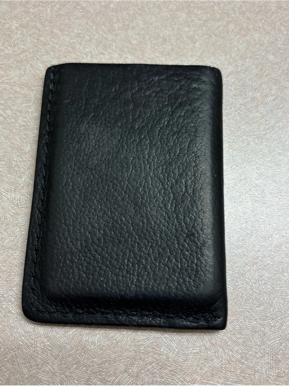 Portland Leather Goods Black Minimalist Full Grain Leather Wallet Card Holder